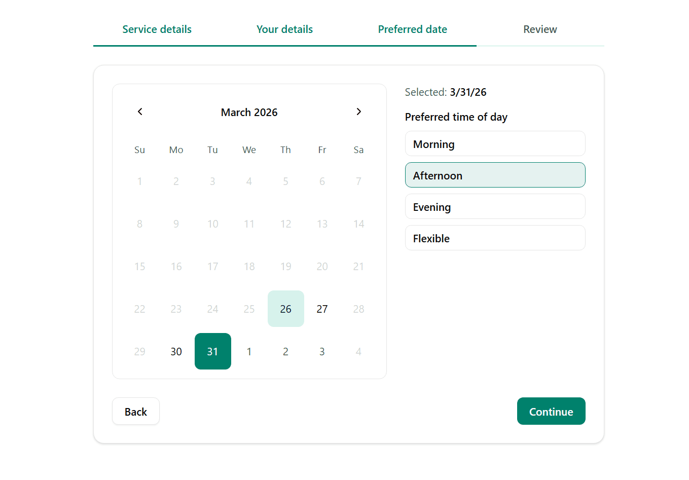 Booking & Scheduling